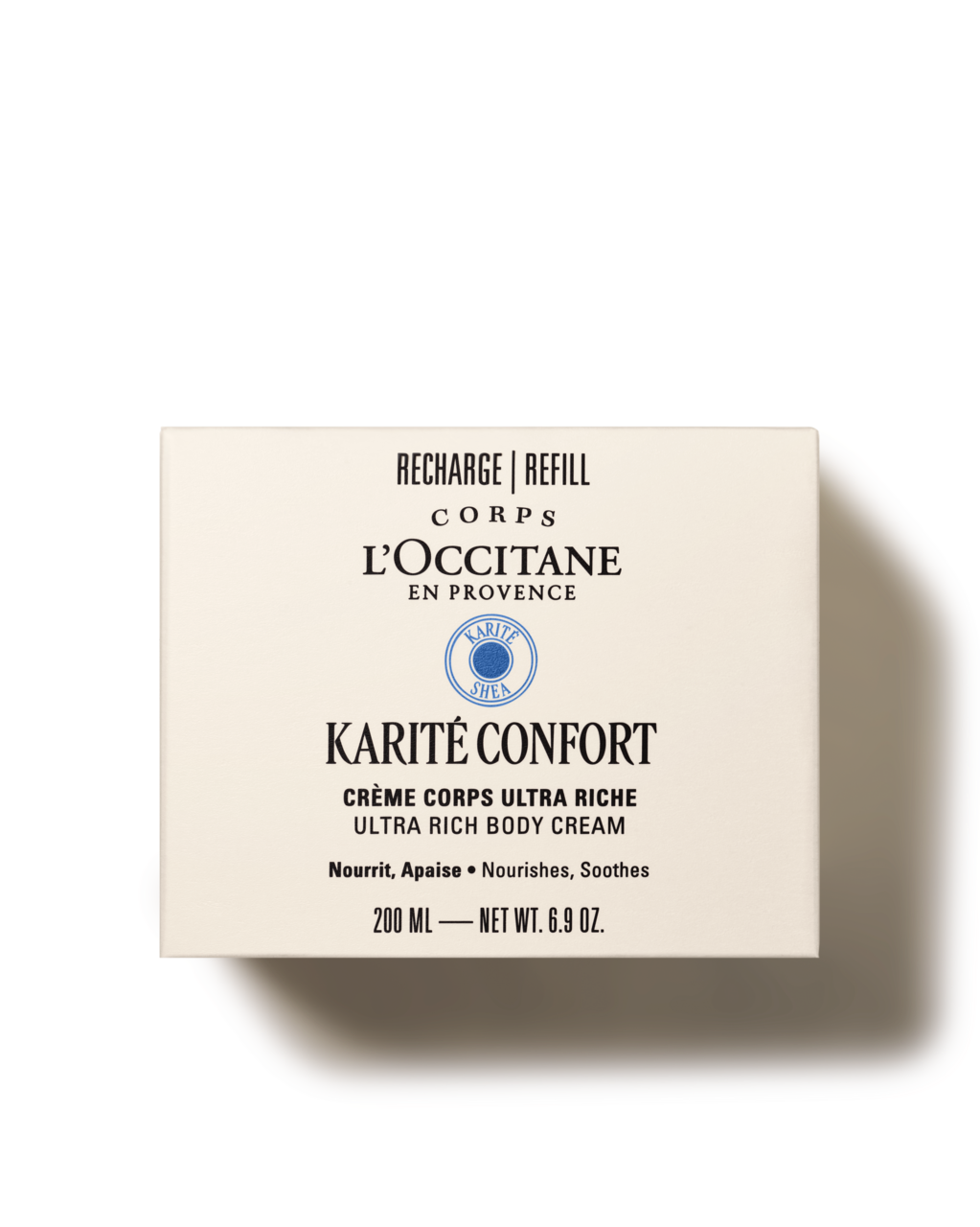 Výživný tělový krém Karité Confort (Bambucké máslo) - Náhradní náplň