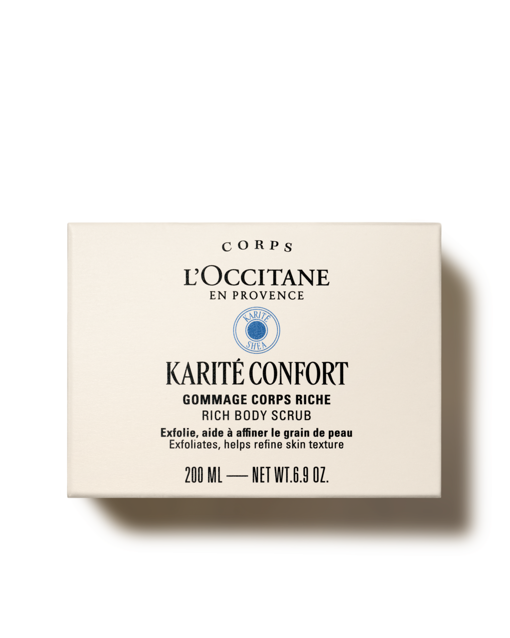 Bohatý tělový scrub Karité Confort (Bambucké máslo)