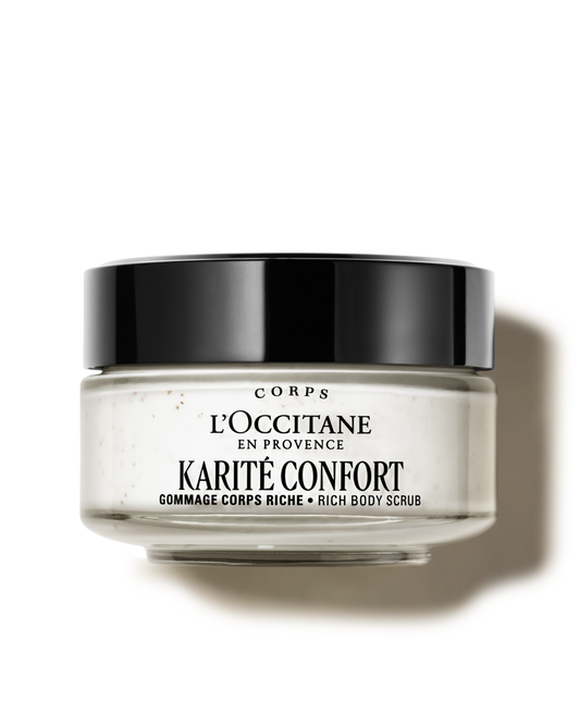Bohatý tělový scrub Karité Confort (Bambucké máslo)