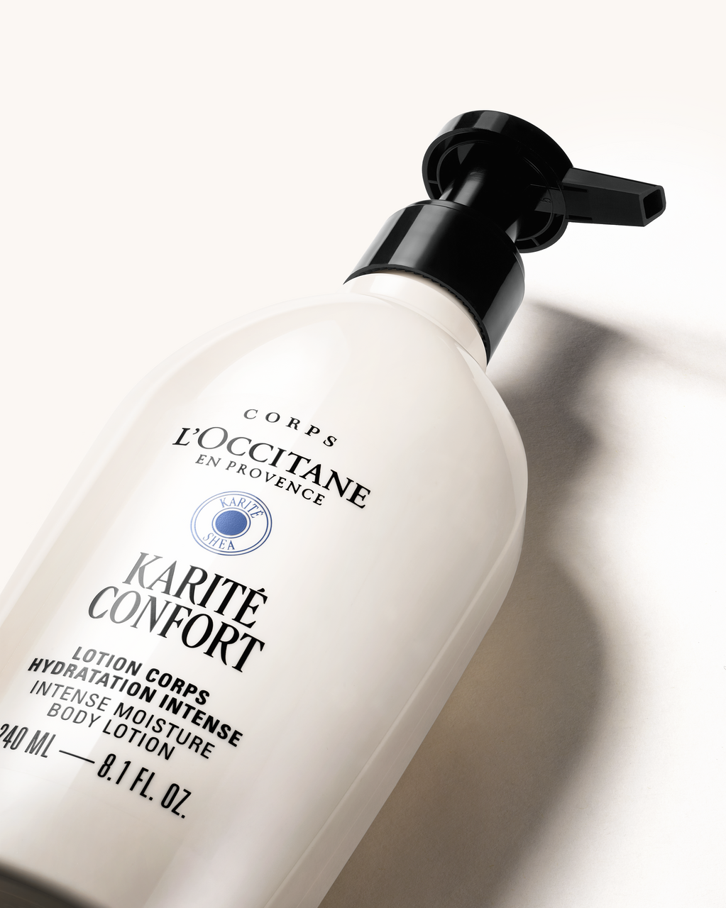 Intenzivní hydratační tělové mléko Karité Confort 240 ml