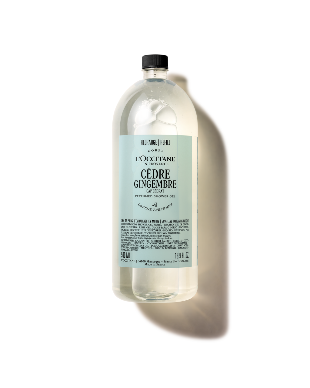 Sprchový gel Cèdre Gingembre  (Náhradní náplň)