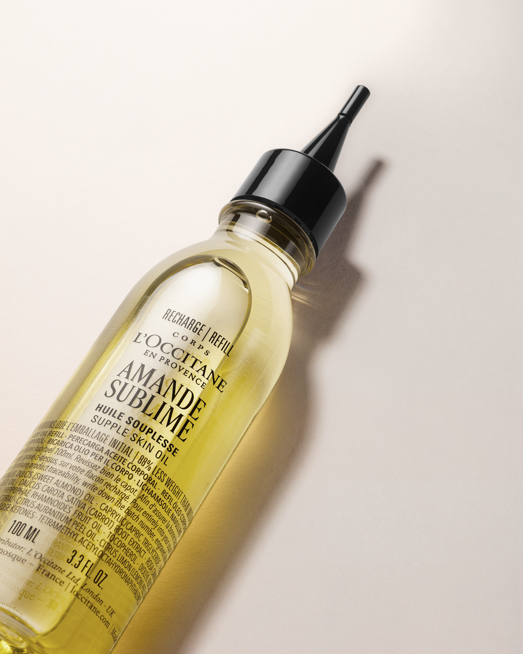 Zpevňující tělový olej Amande Sublime (Mandle) - Náhradní náplň