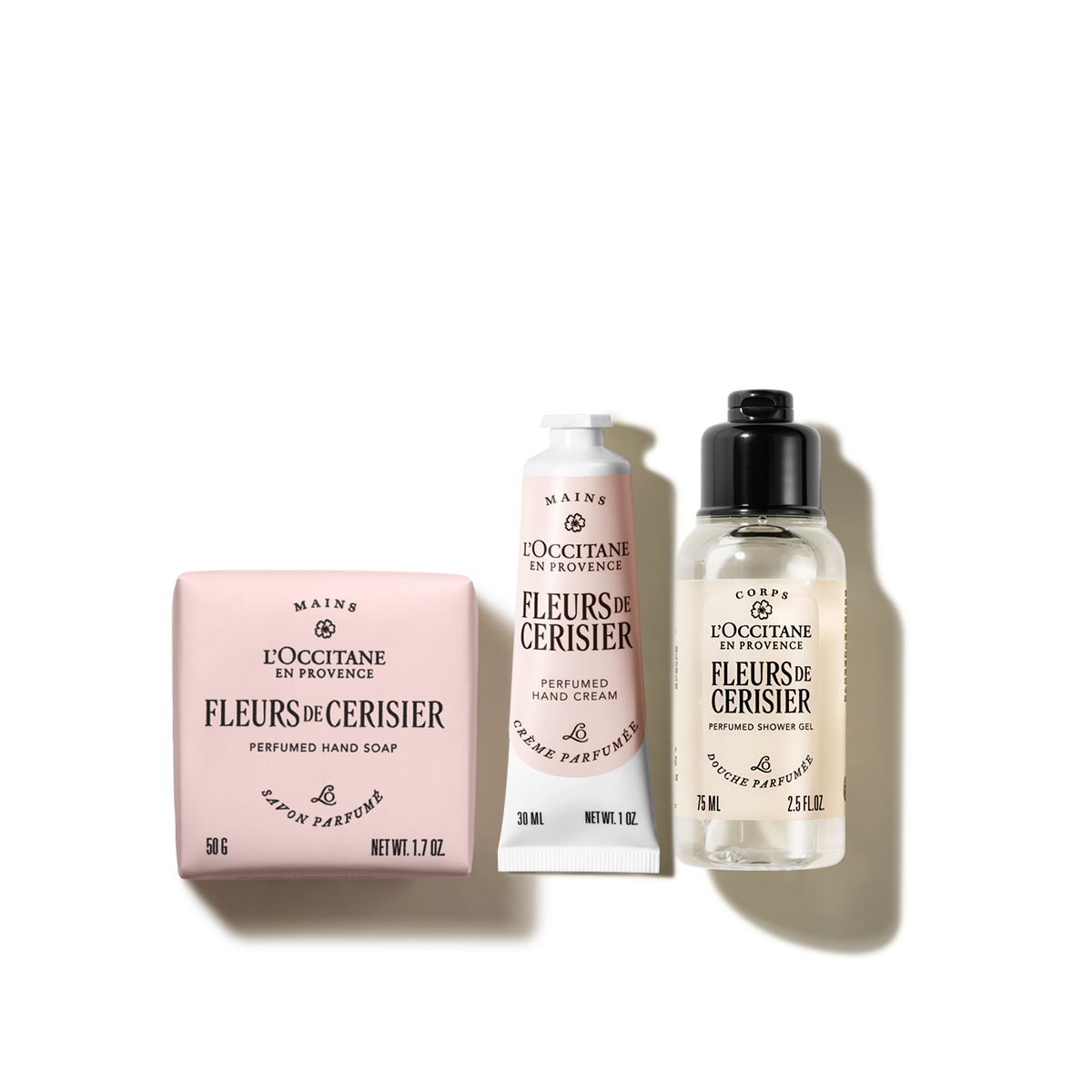 Sada za speciální cenu  - Fleurs de cerisier (Cherry Blossom) discovery trio