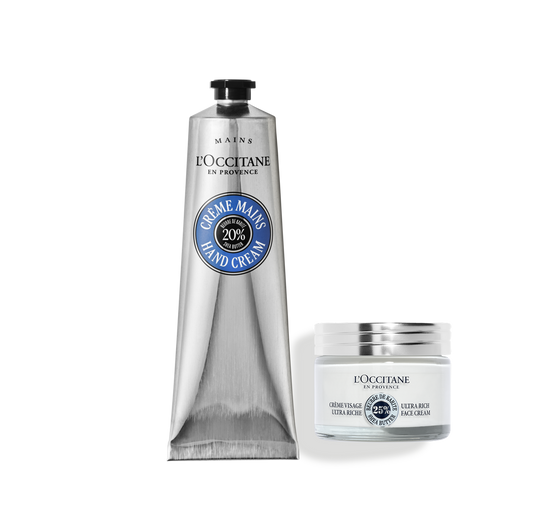 Sada za zvýhodněnou cenu – Karité Confort (Bambucké máslo) péče o obličej a ruce