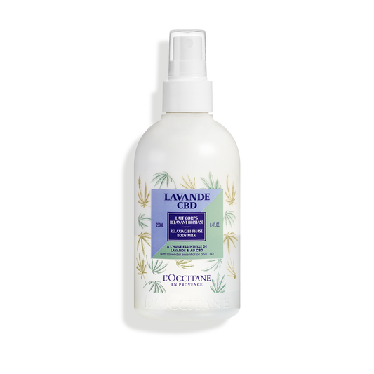Relaxační dvojfázové tělové mléko Levandule a CBD