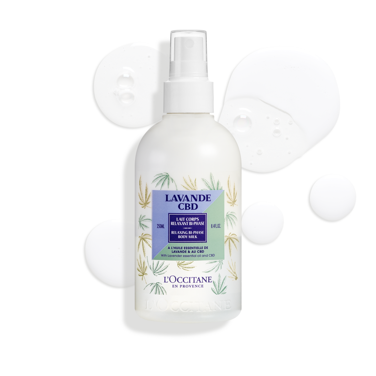 Relaxační dvojfázové tělové mléko Levandule a CBD